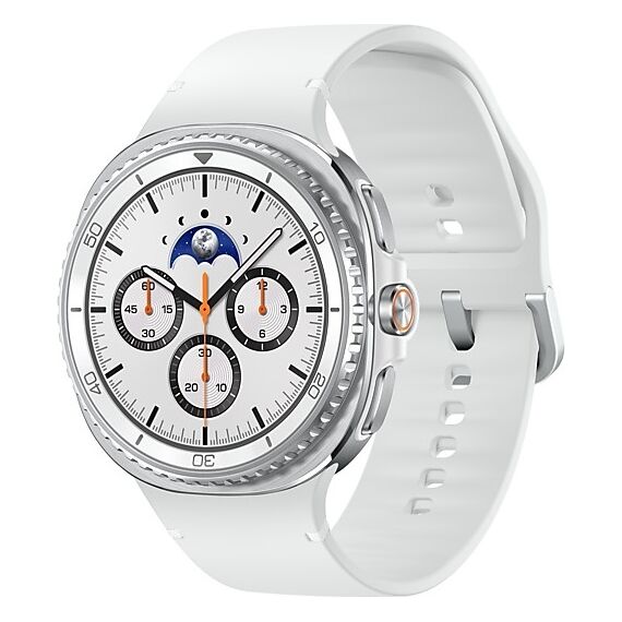 Galaxy Watch8 Classic | 46 мм | White | Sport/White | M/L, Размер: 46 мм, Цвет: White, Тип ремешка: Sport, Цвет ремешка: White, Размер ремешка: M/L, Подключение часов: Bluetooth / Wi-Fi